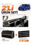 Ford Transit Custom (2025-Later) Compatible Glove Box Cover + Leather Luggage Bag + Sticker Set - Fo039