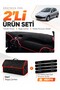 Peugeot 206 Small Screen (1998-2009) Compatible Glove Box Cover + Leather Trunk Bag Set - Pe003