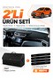 Glove Box Cover + Leather Trunk Bag + Sticker Set Compatible with Nissan X-Trai̇l (2013-2020) - Ni020