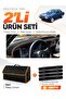 Ford Taunus (1985-1994) Compatible Glove Box Cover + Leather Trunk Bag + Sticker Set - Fo035