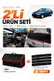 Renault Laguna 1 Airbagged (2000-2007) Compatible Glove Box Cover + Leather Trunk Bag Set - Re032