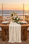 Bohemian Runner Tablecloth Ecru Modern Home Decor Wedding Engagement Special Occasion Tablecloth Dowry Set - 3