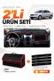 Kia Cerato (2008-2012) Compatible Torpedo Cover + Leather Trunk Bag + Sticker Set - Ki007
