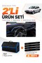 Mitsubishi Lancer (1987-1991) Compatible Torpedo Cover + Leather Trunk Bag + Sticker Set - Mi012
