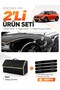 Fi̇at Egea Cross (2021-2026) Compatible Torpedo Cover with Tablet Holder + Leather Luggage Bag Set - Fi012