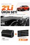 Fi̇at Egea Cross (2021-2026) Compatible Torpedo Cover with Tablet Holder + Leather Luggage Bag Set - Fi012