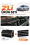Dashboard Cover + Leather Luggage Bag + Sticker Set Compatible with Renault 21 Concorde (1990-1996)