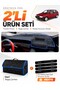 Fiat Tipo (1992-1997) Analog Console Compatible Dashboard Cover + Leather Trunk Bag Set - Fi020