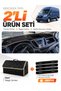 Ford Transit (2015-2022) Compatible Glove Box Cover + Leather Luggage Bag + Sticker Set - Fo030
