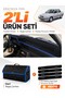 Renault 9 Broadway (1985-2000) Compatible Glove Box Cover + Leather Trunk Bag + Sticker Set - Re003