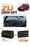 Peugeot Partner (1996-2002) Compatible Glove Box Cover + Leather Trunk Bag + Sticker Set - Pe023
