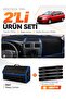 Daci̇a Logan Mcv (2012-2021) Compatible Dashboard Cover + Leather Trunk Bag + Sticker Set - Re015