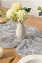 Bohemian Runner Tablecloth Glittery Gray Modern Home Decor Wedding Engagement Special Occasion Tablecloth Dowry Set - 2