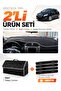 Lancia Delta (2008-2014) Compatible Glove Box Cover + Leather Trunk Bag + Sticker Set - Ln001