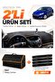 Ford Focus 3 (2011-2016) Compatible Dashboard Cover + Leather Trunk Bag + Sticker Set - Fo012