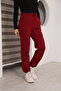 Women's 3-Thread Cotton Sweatpants with Elastic Cuffs and Lace-Up Waist, Soft Textured - 3