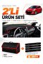 Hyundai İ30 (2012-2016) Compatible Glove Box Cover + Leather Trunk Bag + Sticker Set - Hu005