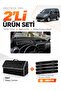 Peugeot Partner Covered (2010-2014) Compatible Glove Box Cover + Leather Trunk Bag + Sticker Set
