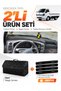 Kia Bongo (2004-2019) Compatible Torpedo Cover + Leather Luggage Bag + Sticker Set - Ki001