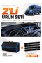 Ford Transit (2015-2022) Compatible Glove Box Cover + Leather Luggage Bag + Sticker Set - Fo030