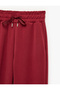 High Waist Lace-Up Pocket Modal Fabric Jogger Sports Sweatpants - 3