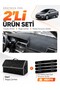 Fiat Linea (2007-2015) Compatible Dashboard Cover + Leather Trunk Bag + Sticker Set - Fi015