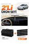 Lada Vega (1995-2007) Compatible Torpedo Cover + Leather Luggage Bag + Sticker Set - Ld001