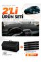 Fiat Punto Grande (2005-2018) Compatible Dashboard Cover + Leather Trunk Bag + Sticker Set - Fi016