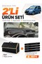 Peugot Partner Screen-Covered (2008-2017) Compatible Glove Box Cover + Leather Trunk Bag Set - Pe022