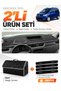 Renault Express Fully Covered (2021-2024) Compatible Glove Box Cover + Leather Luggage Bag Set - Re021