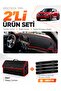 Nissan Juke (2020-2023) Compatible Glove Box Cover + Leather Trunk Bag + Sticker Set - Ni022