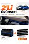 Renault Captur 2 (2019-2024) Compatible Glove Box Cover + Leather Trunk Bag + Sticker Set - Re036