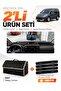 Peugeot Partner Screened Coverless (2010-2014) Compatible Glove Box Cover + Leather Trunk Bag Set - Pe025