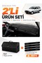 Glove Box Cover + Leather Trunk Bag Set Compatible with Renault 12 Toros Covered (1969-2000) - Re001