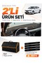 Renault Taliant Screenless (2021-2026) Compatible Torpedo Cover + Leather Luggage Bag Set - Da002