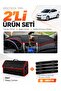 Hyundai Accent Blue (2011-2017) Compatible Torpedo Cover + Leather Trunk Bag + Sticker Set - Hu011