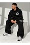 Unisex Circle Printed Oversize Winter Sweatshirt and Baggy Sweatpants Set - 3