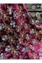 Sequin Embroidered Velvet Fabric - 2