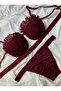 Lace Underwire Bra Panty Set - Women's Lingerie - 2