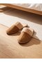Rmz Gi̇yi̇m Farkiyla Men's House Slippers with Faux Fur Detail