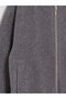 Gray College Collar Girls' Cashmere Jacket - Lined Loose & Baggy - 6