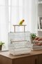 Natural Wood Bird Stand Parrot Budgie Perch Cage Accessory - 5