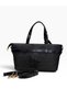 Bl01 Women's Handbag with Buckle Strap - Black Patent Leather - 3