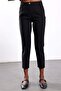 Black Metal Button Cigarette Pants 9036 - 5