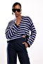 Lilac Striped Knitwear 261165 - 2