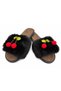 Women's Plush Fur Soft-Sole Lightweight Slippers with Cherry Details - 4