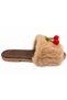 Women's Plush Fur Soft-Sole Lightweight Slippers with Cherry Details - 2