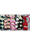 4-Piece Luxury Velvet Bow Special Design Comb Elastic Crown Hairpin Women's Children's Set Cherry Red - 4