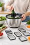 Stainless Steel Salad Dehydrator and Grater Set Pressing Slicer 6 Grater Blades with Lid - 3