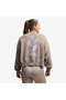 X Hyrox Heavyweight Crew Women's Beige Sweatshirt - 3